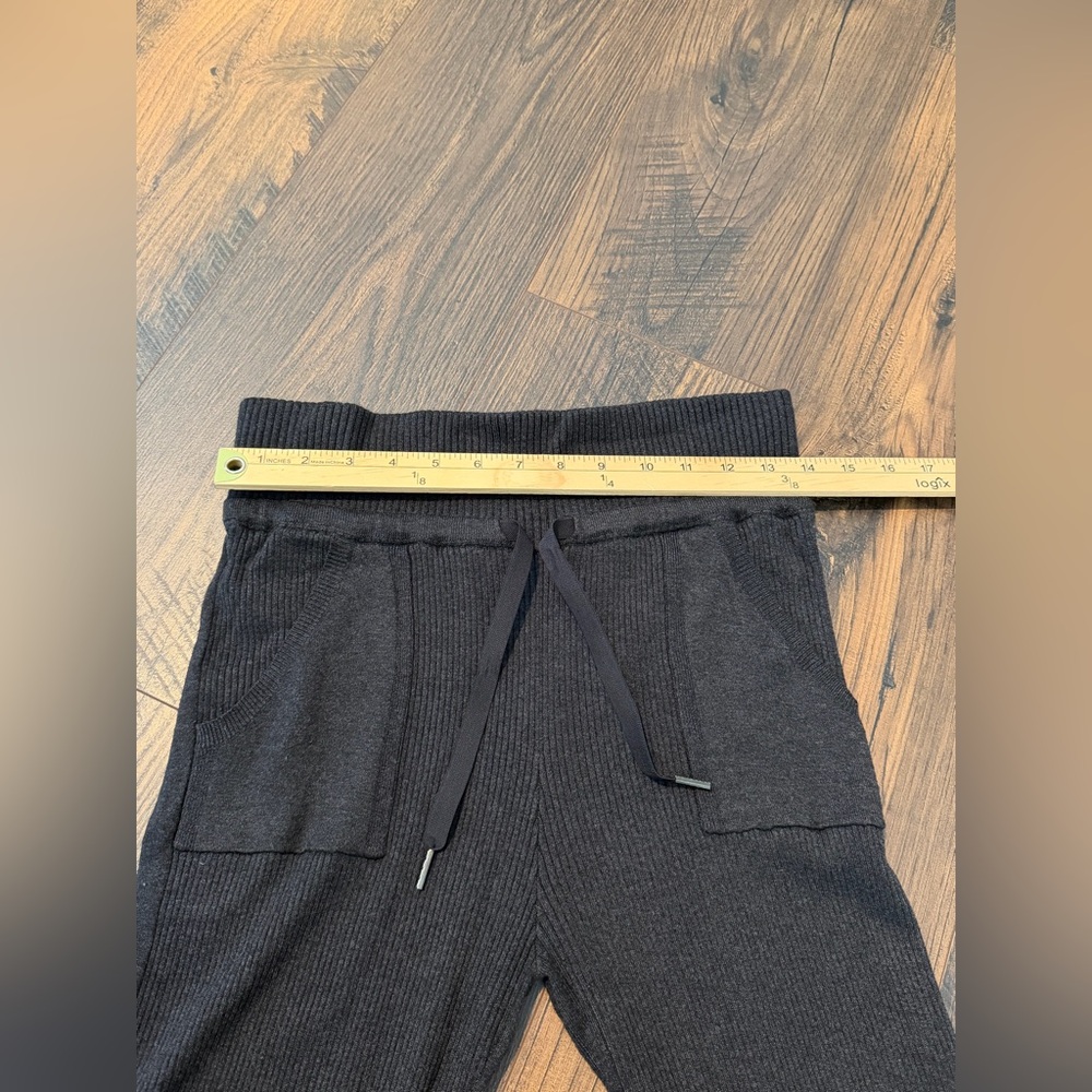 Lululemon Find Your Mantra Ribbed Drawstring Pant Heathered Black - Picture 10 of 12